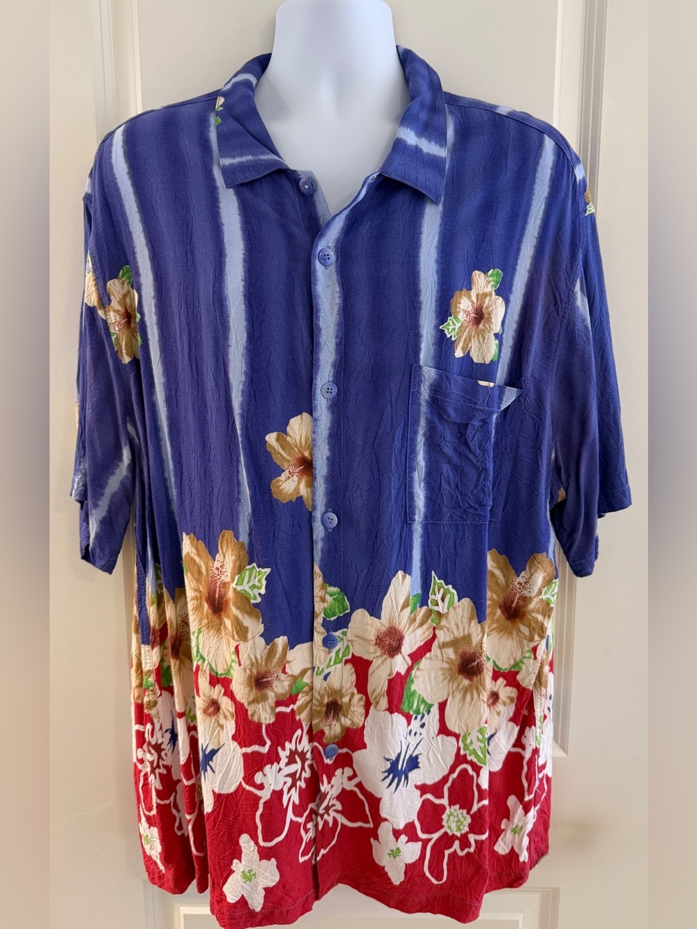 Jams World Men’s Hawaiian Aloha Short Sleeve Shirt, XXL, Great Condition.